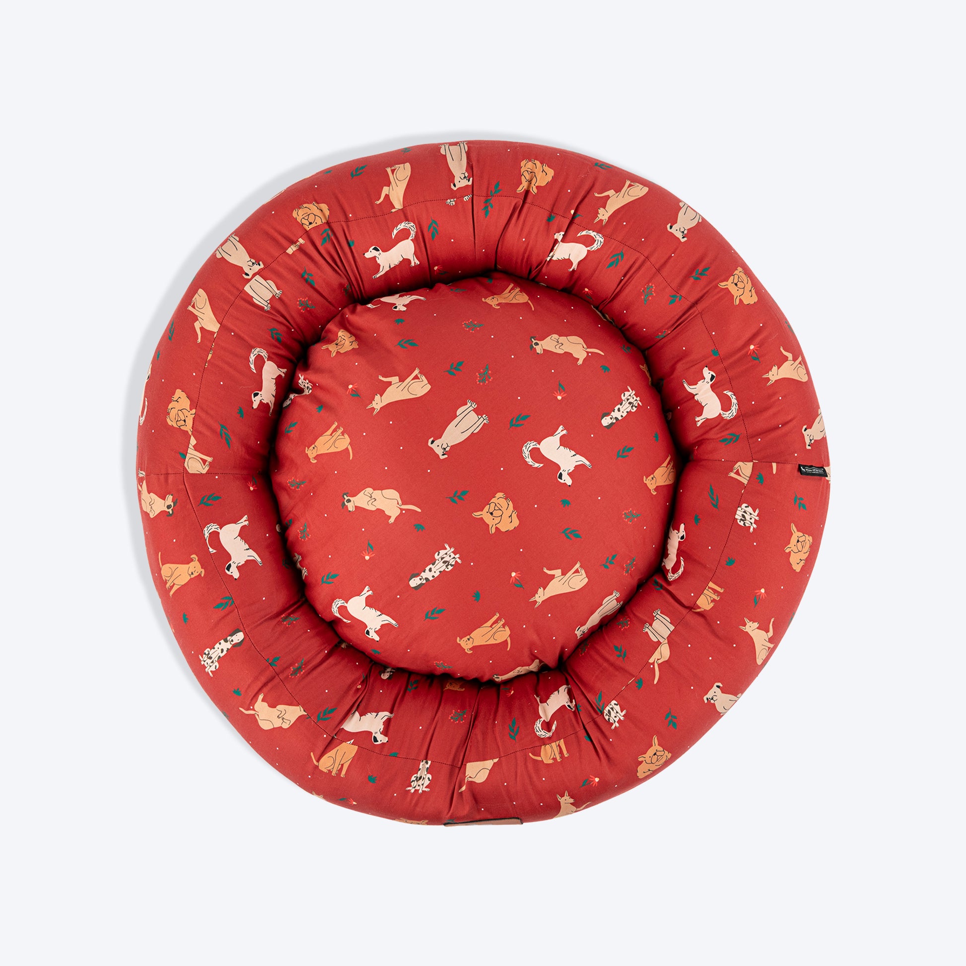 HUFT Bloom Buddies Donut Bed For Dog - Rust - Heads Up For Tails