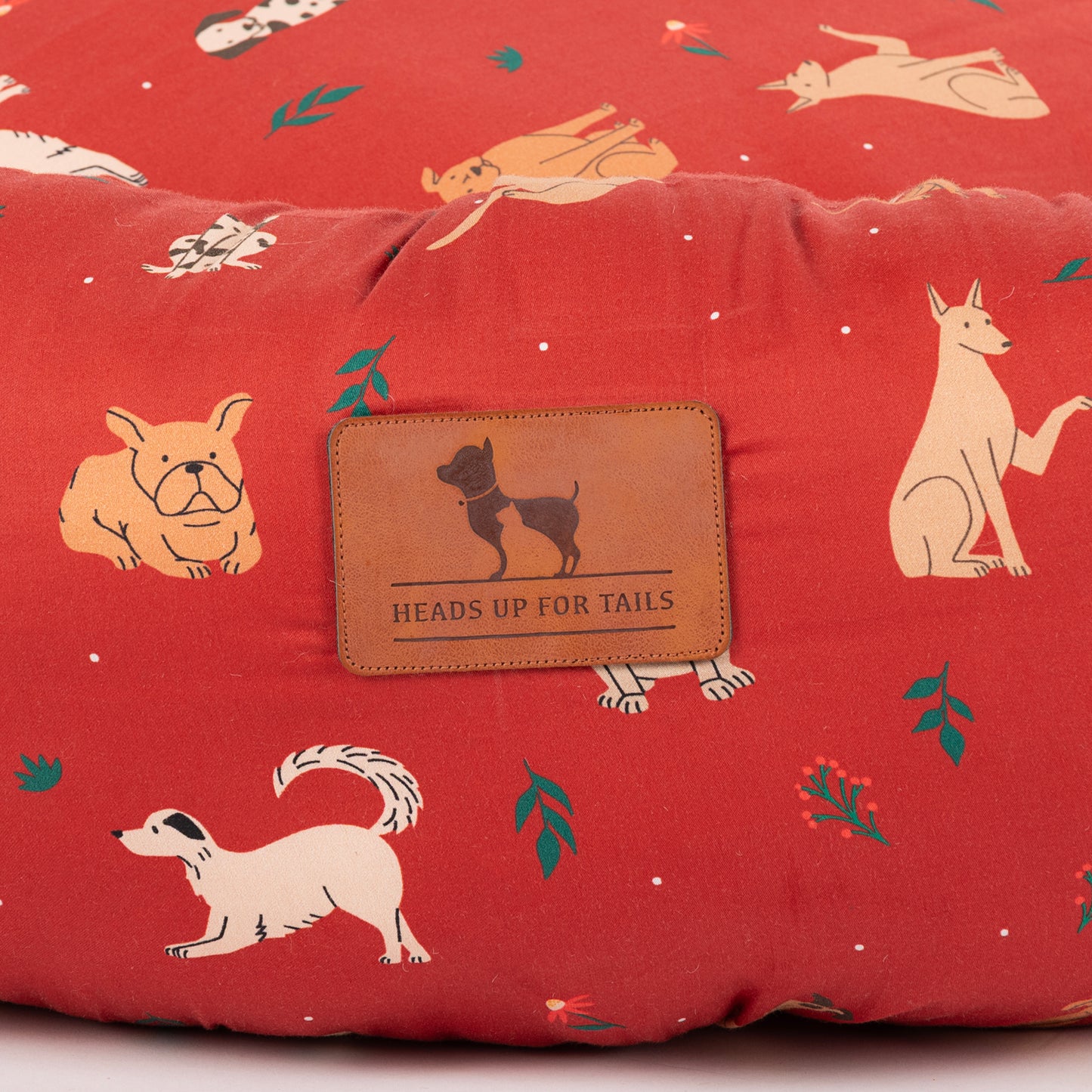 HUFT Bloom Buddies Donut Bed For Dog - Rust - Heads Up For Tails