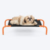 HUFT Elevated Bed For Dog - Black & Orange - Heads Up For Tails