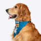 HUFT The Real Boss Bandana For Dog - Blue - Heads Up For Tails