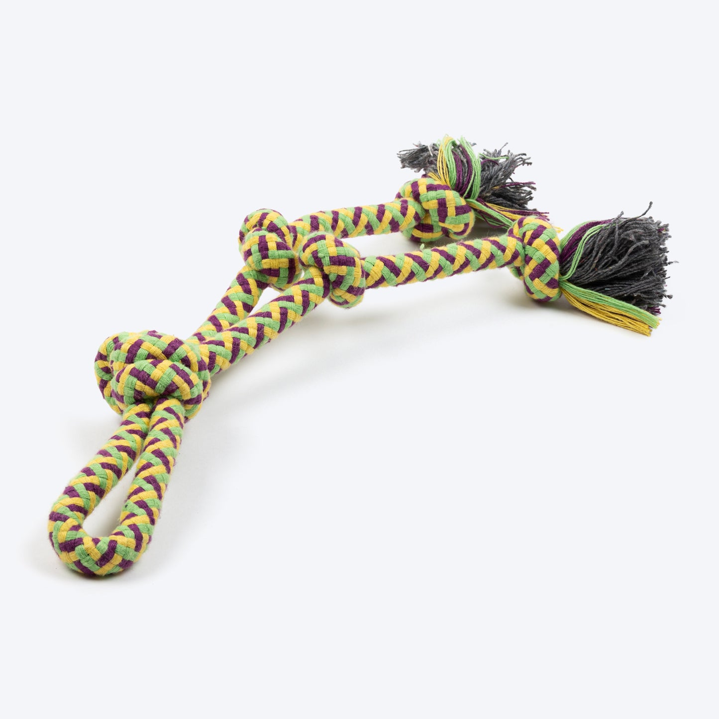 HUFT Tug Trail Knotted Rope Toy For Dog - Multicolor