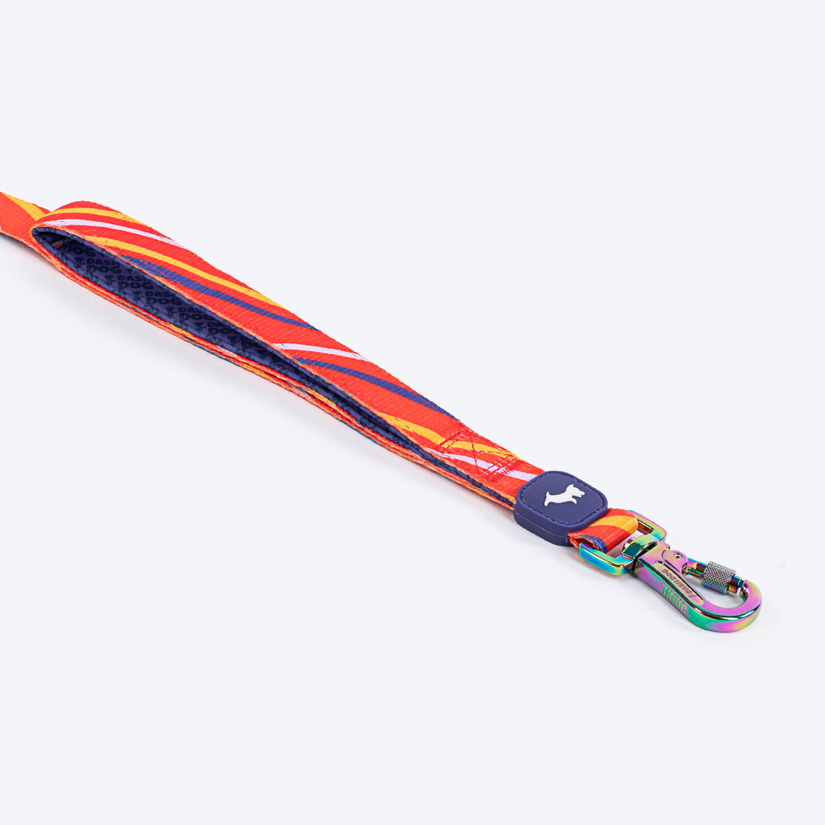 Dash Dog Radiant Blaze Dual Handle Leash For Dog - Orange - Heads Up For Tails