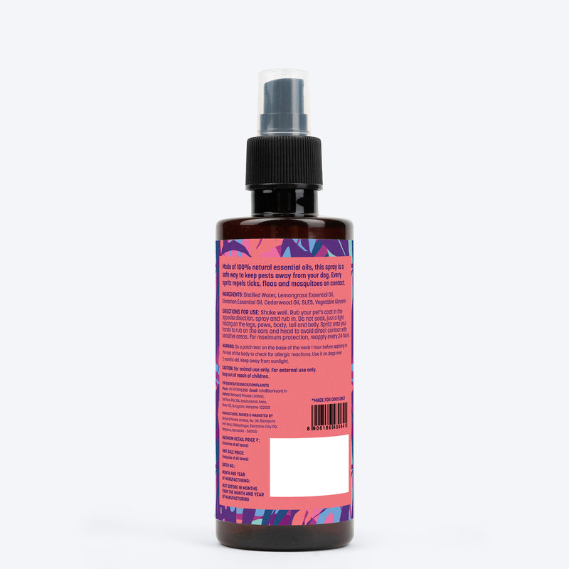 HUFT Organic Anti-Tick and Flea Spray for Dogs - 200 ml - Heads Up For Tails