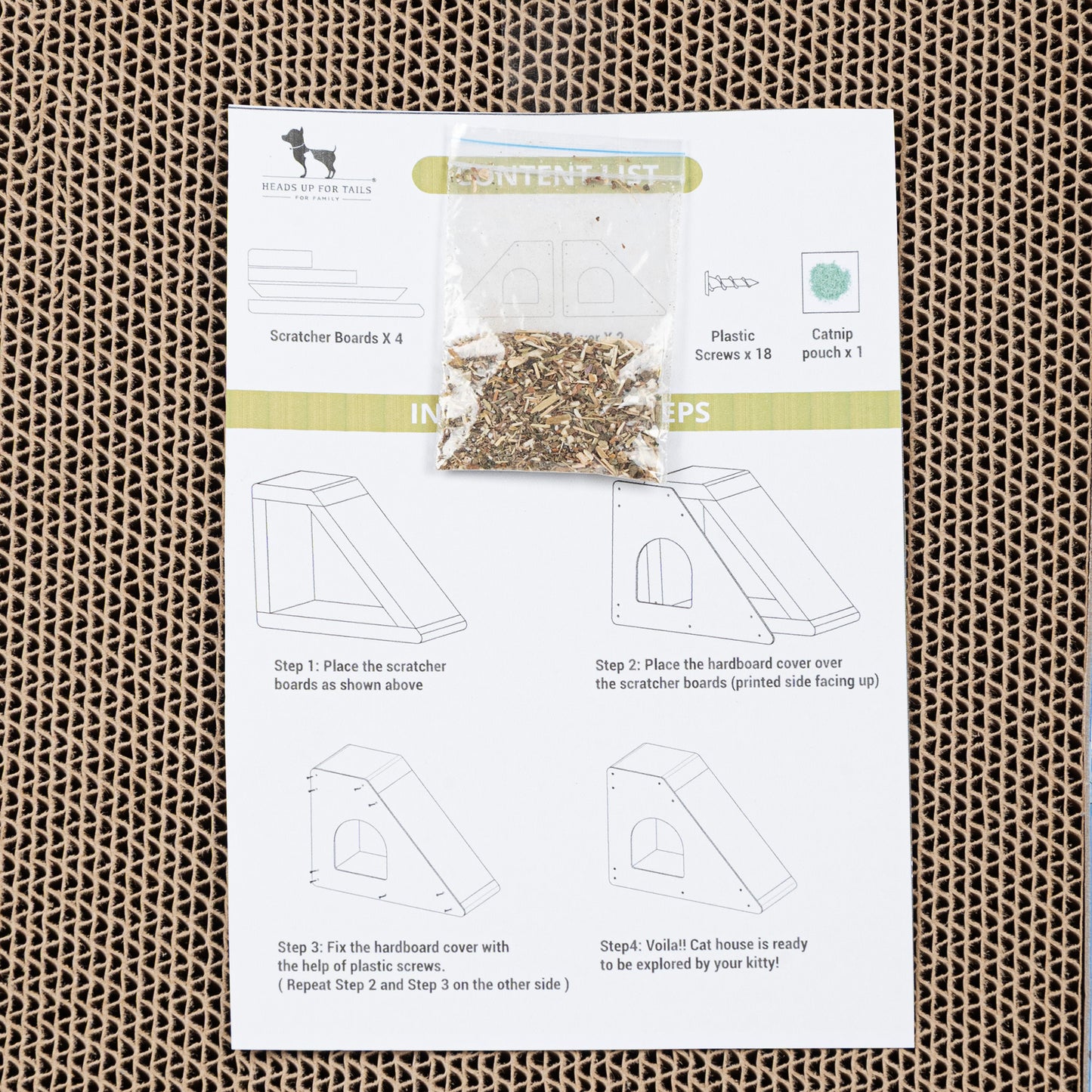 HUFT Whisker Hub Scratcher For Cat - Blue