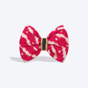 HUFT Leheriya Luxe Bowtie For Dog - Pink - L - Heads Up For Tails