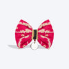 HUFT Leheriya Luxe Bowtie For Small Breed Dog - Pink - S - Heads Up For Tails