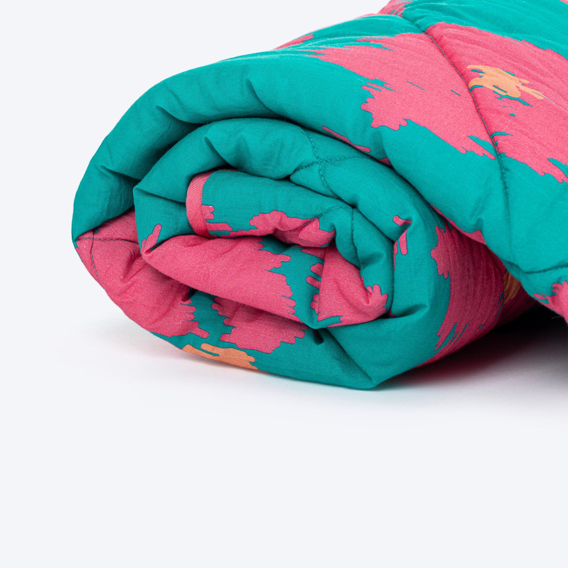 HUFT Pawsome Blossom Blanket For Dog & Cat - Green & Pink - Heads Up For Tails