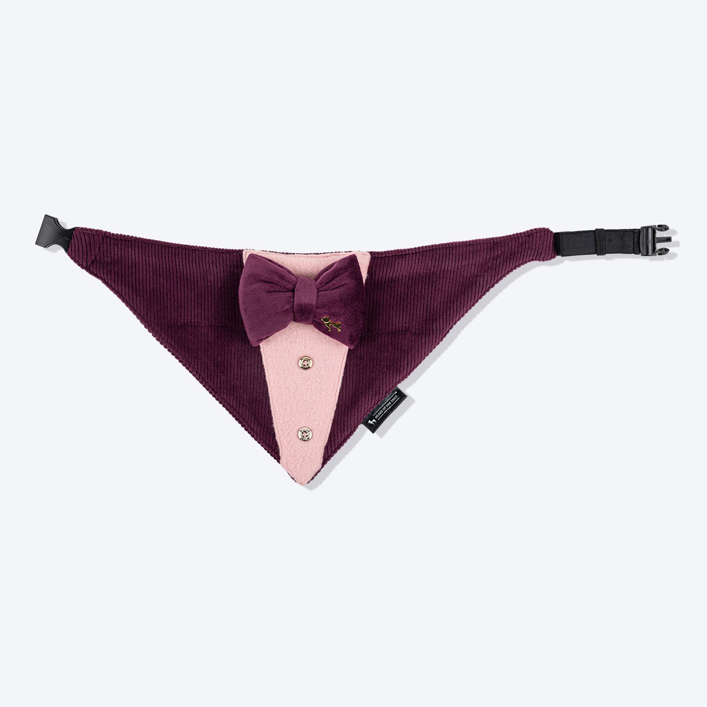 HUFT Dapper Doggy Bandana For Dog - Violet - Heads Up For Tails