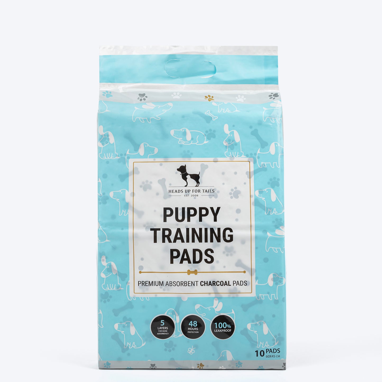 HUFT Charcoal Puppy Training Pads - 60 x 45 cm