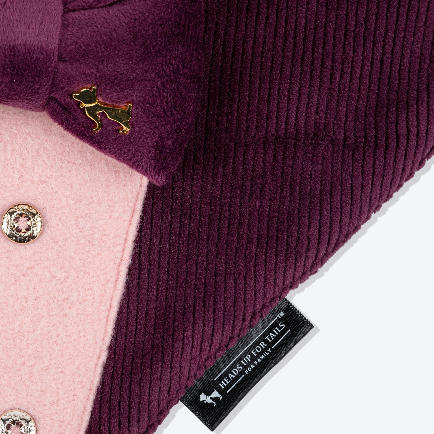 HUFT Dapper Doggy Bandana For Dog - Violet - Heads Up For Tails