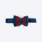 HUFT Jingle Joy Bow Tie With Straps For Cat - Red & Navy