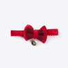 HUFT Winterberry Bow Tie With Straps For Cat - Red & Black - Heads Up For Tails