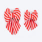 HUFT Merry Stripes Bow Tie for Dog - Red & White