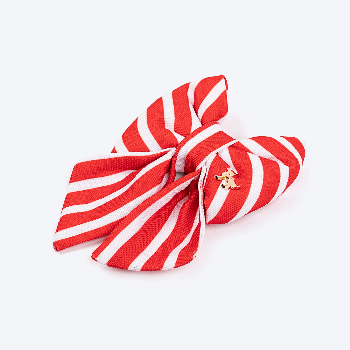 HUFT Merry Stripes Bow Tie for Dog - Red & White