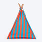 HUFT Personalised Summer Bloom Teepee Tent Bed For Dog & Cat - Blue - Heads Up For Tails