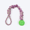 HUFT Tuggables Stretch 'N Chew Rope Toy For Dog - Purple - Heads Up For Tails