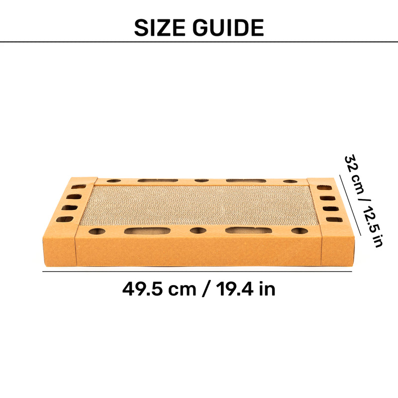 HUFT Scratch Deck Scratcher For Cats - Brown