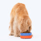 HUFT Dual Color Fun Melamine Bowl For Pets (Blue & Orange) - Heads Up For Tails