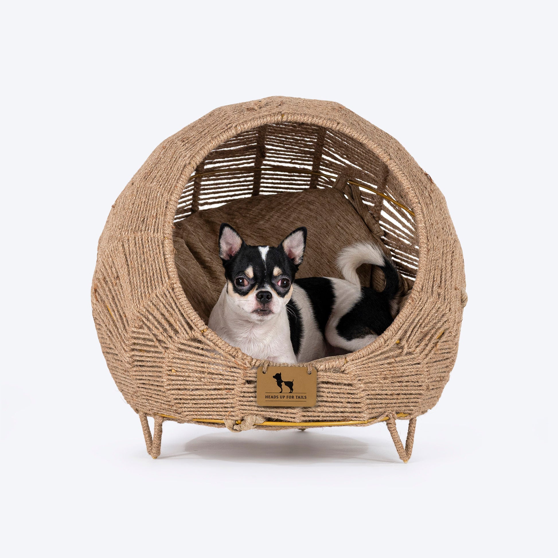 HUFT Purrfect Perch Chair With Cushion For Cat - Brown - Heads Up For Tails
