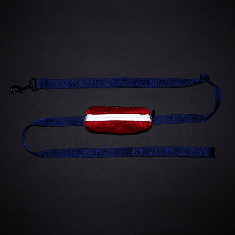 Dash Dog Oh-So-Handy Flexible Leash For Dog - Purple 7 ft - Heads Up For Tails