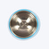 HUFT Melamine Slant Bowl With Steel Inserts For Dog - Light Blue