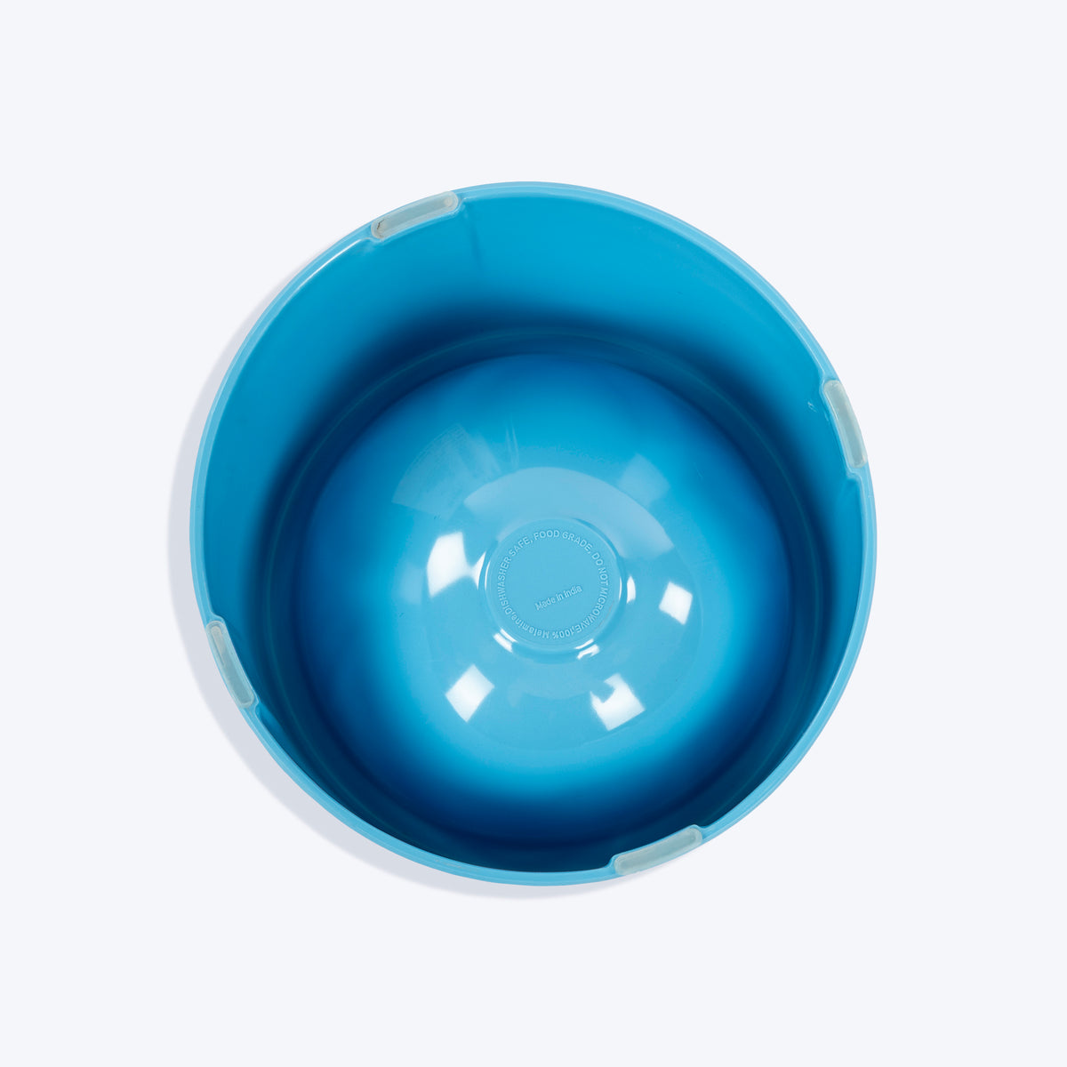 HUFT Melamine Slant Bowl With Steel Inserts For Dog - Light Blue