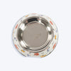 HUFT Whisker Tails Printed Melamine Bowl With Steel Inserts For Cat - Multicolor