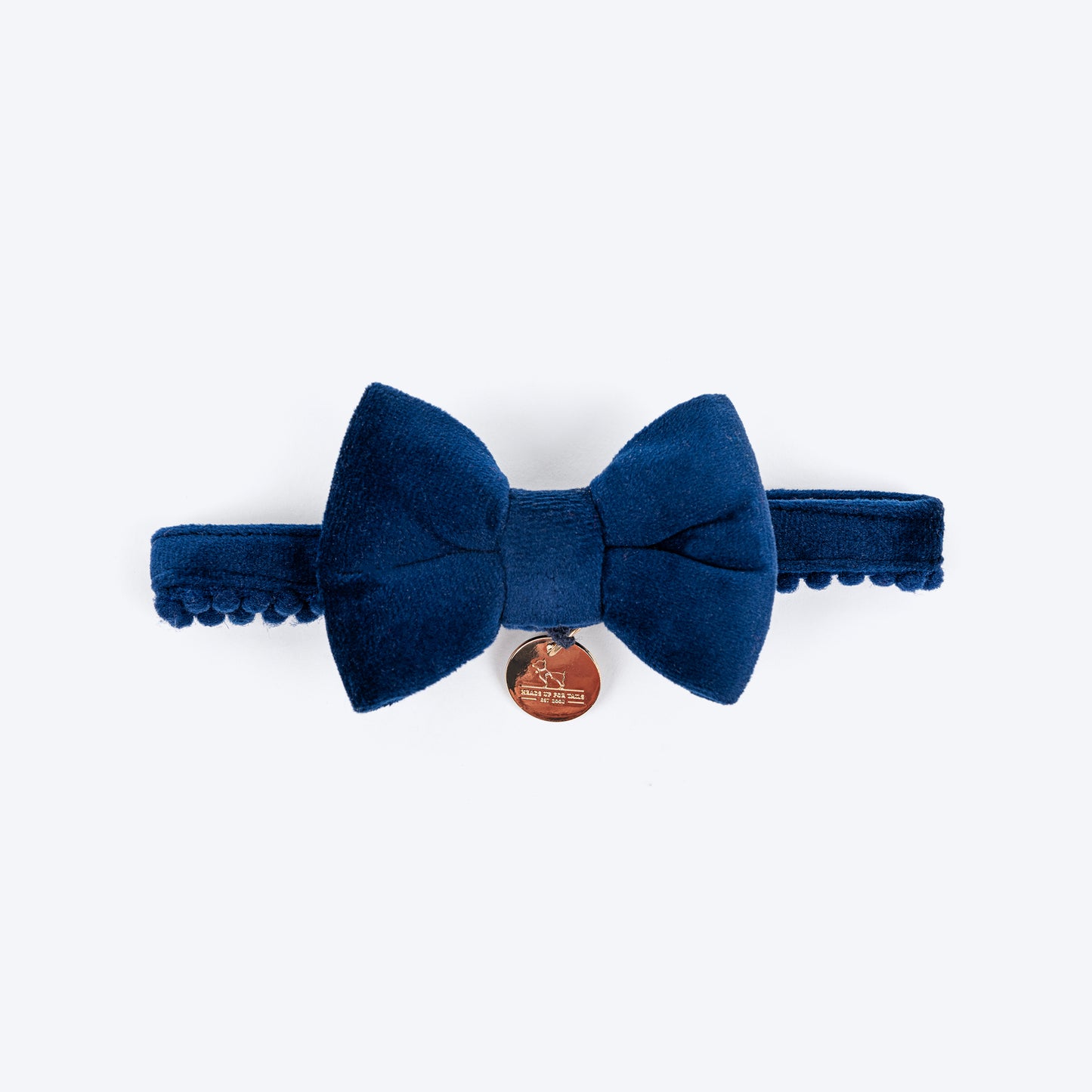 HUFT Merry Meowments Bow Tie With Strap For Cat - Royal Blue