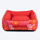 HUFT Personalised Tangy Tones Lounger Dog Bed - Coral_02