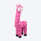 HUFT Love-A-Raffe Squeaky Plush Toy For Dog - Pink