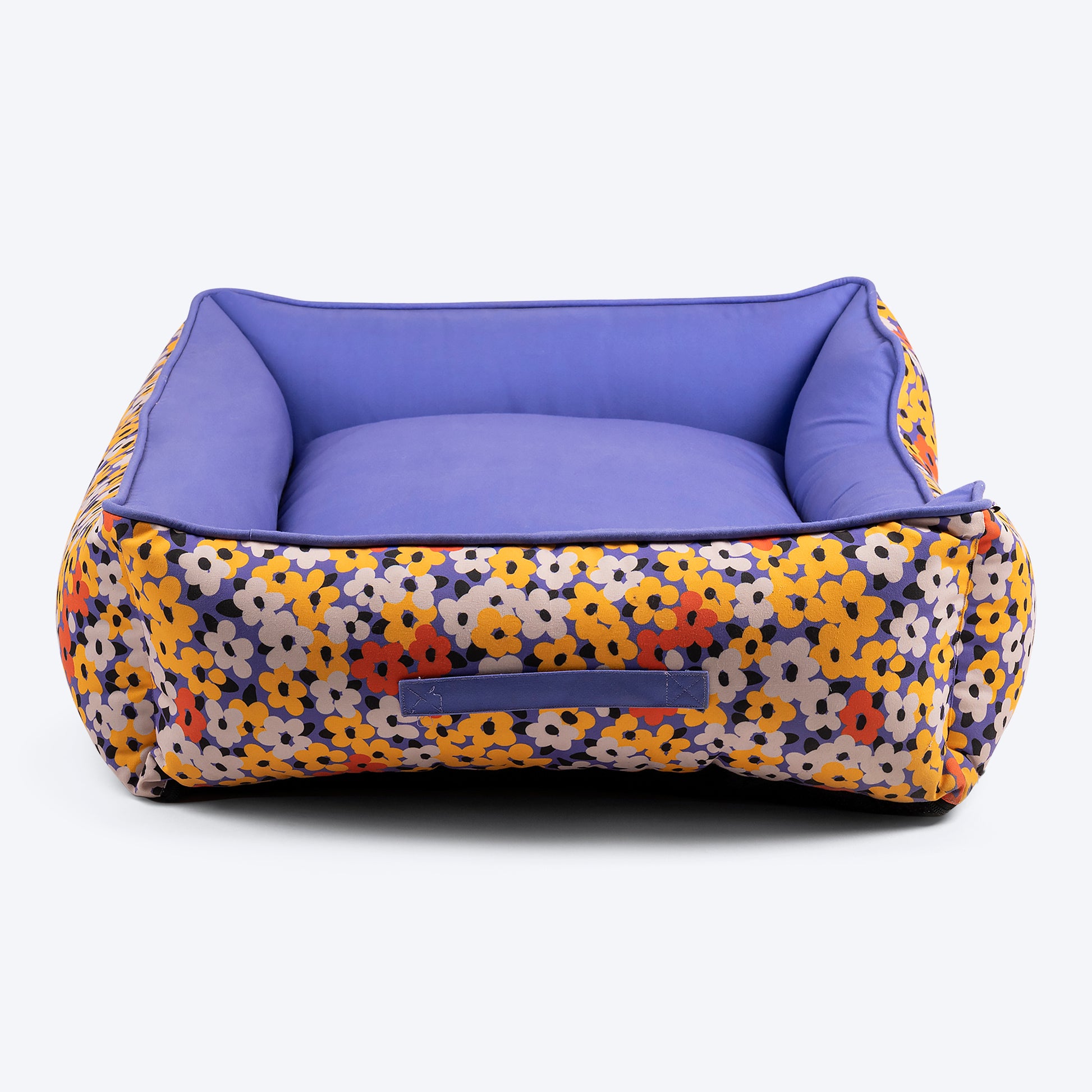 HUFT Personalised Misfit Meadow Lounger Dog Bed - Purple_02