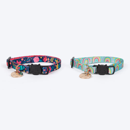 HUFT Meowvelous Cat Collar - Blue - Heads Up For Tails