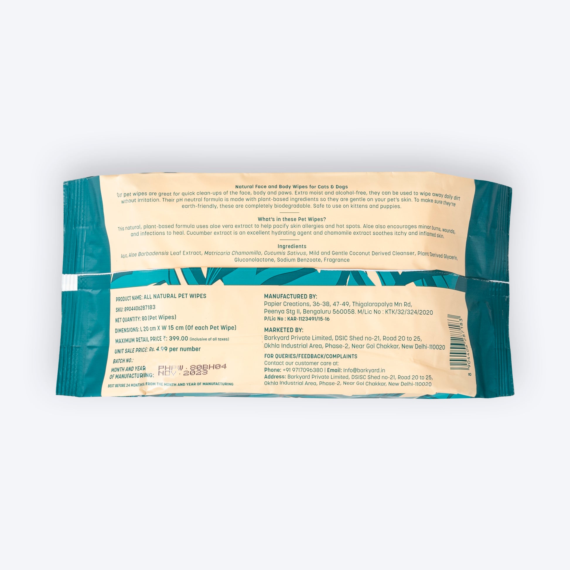 HUFT Biodegradable Pet Wipes - Heads Up For Tails