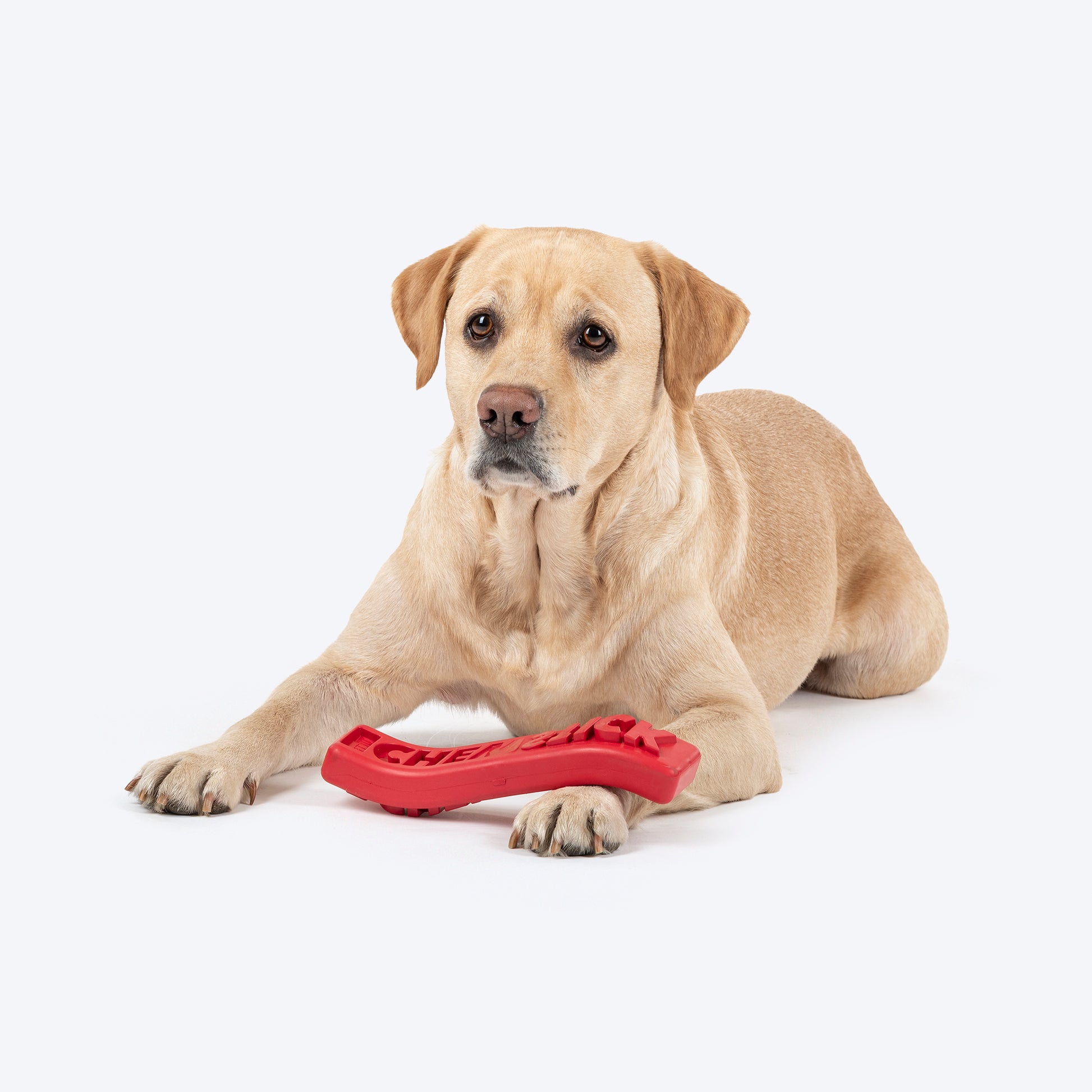 HUFT Chewtastic Chomp ’n’ Twist Chew Stick Toy For Dog - Red - Heads Up For Tails