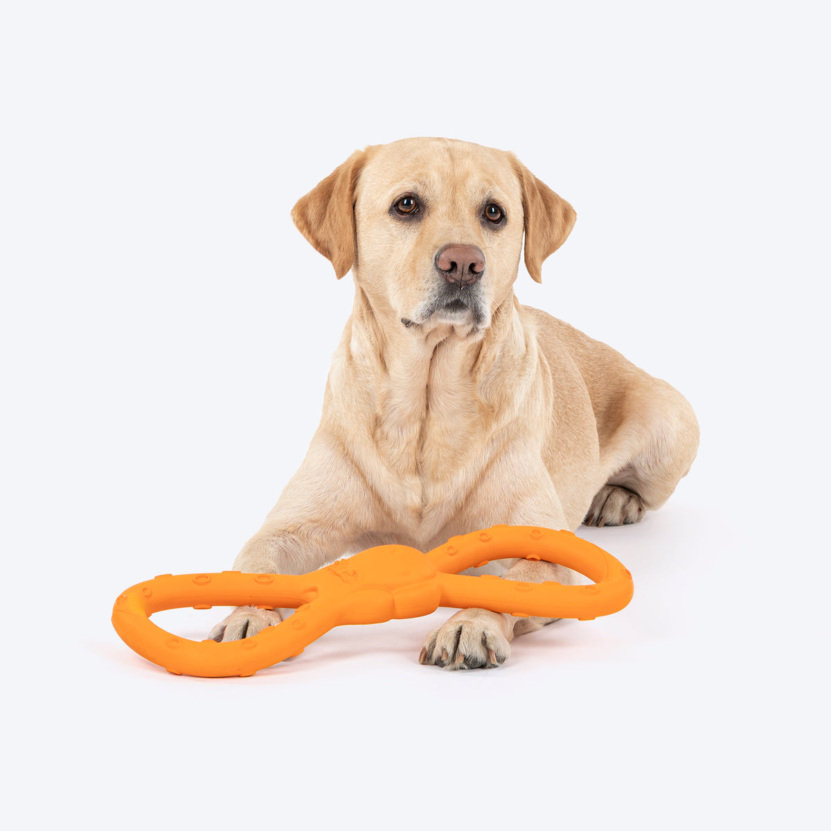 HUFT Chewtastic Twistie Chew Toy For Dog - Orange - Heads Up For Tails