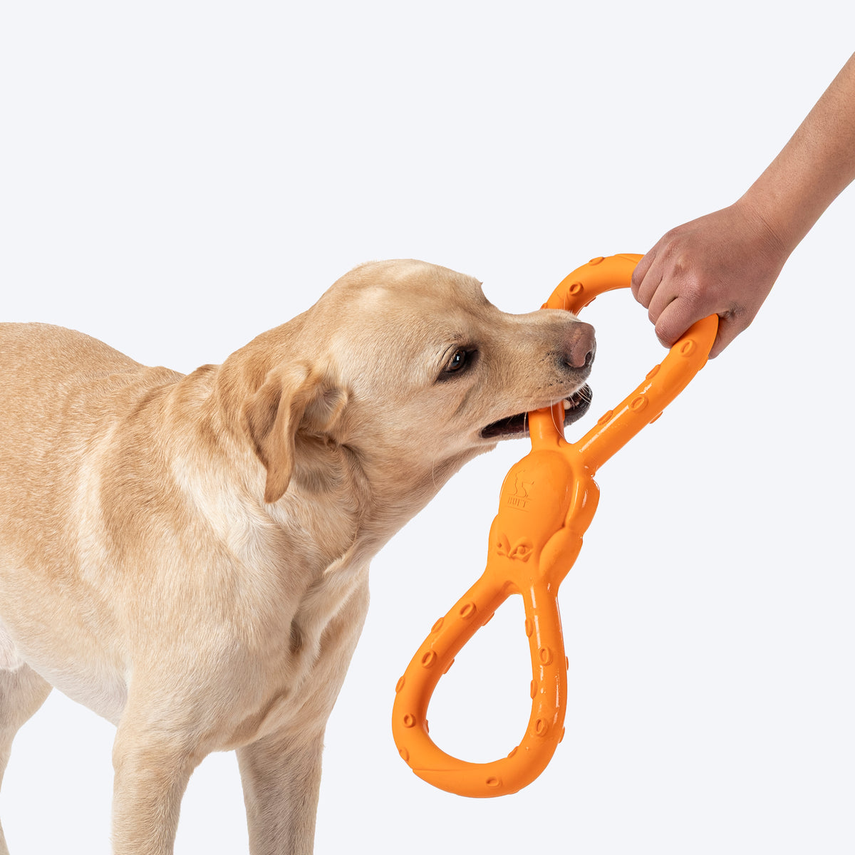 HUFT Chewtastic Twistie Chew Toy For Dog - Orange - Heads Up For Tails