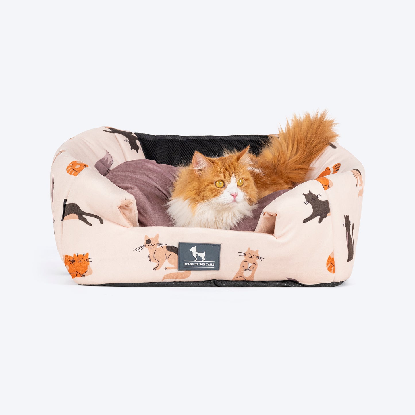 HUFT Whisker Wonderland Cat Tent Bed - Beige