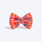 HUFT Heart to Heart Printed Bow Tie for Dog - Red - Heads Up For Tails