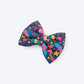 HUFT Bloomscape Printed Bow Tie for Dog - Navy - Heads Up For Tails