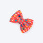 HUFT Heart to Heart Printed Bow Tie for Dog - Red - Heads Up For Tails