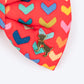 HUFT Heart to Heart Printed Bow Tie for Dog - Red - Heads Up For Tails