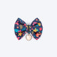 HUFT Bloomscape Printed Bow Tie For Small Dog - Navy - Heads Up For Tails