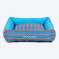 HUFT Zig Zag Wag Personalised Lounger Bed For Dog - Multicolor - Heads Up For Tails