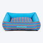 HUFT Zig - Zag Wag Lounger Dog Bed - Blue - Heads Up For Tails