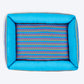 HUFT Zig - Zag Wag Lounger Dog Bed - Blue - Heads Up For Tails