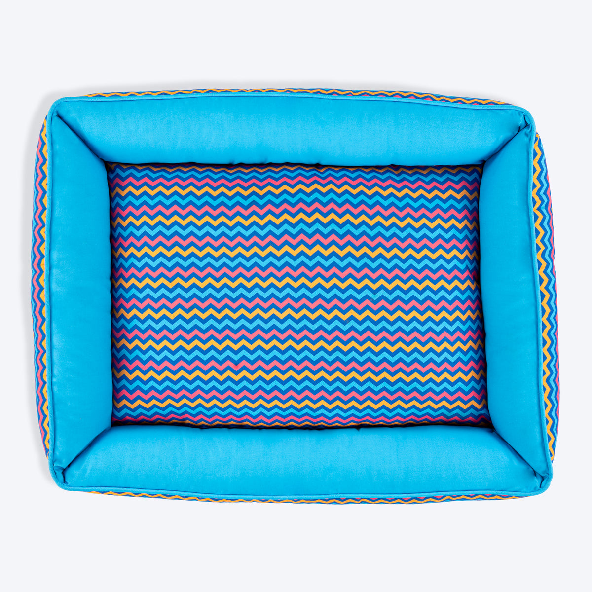 HUFT Zig - Zag Wag Lounger Dog Bed - Blue - Heads Up For Tails