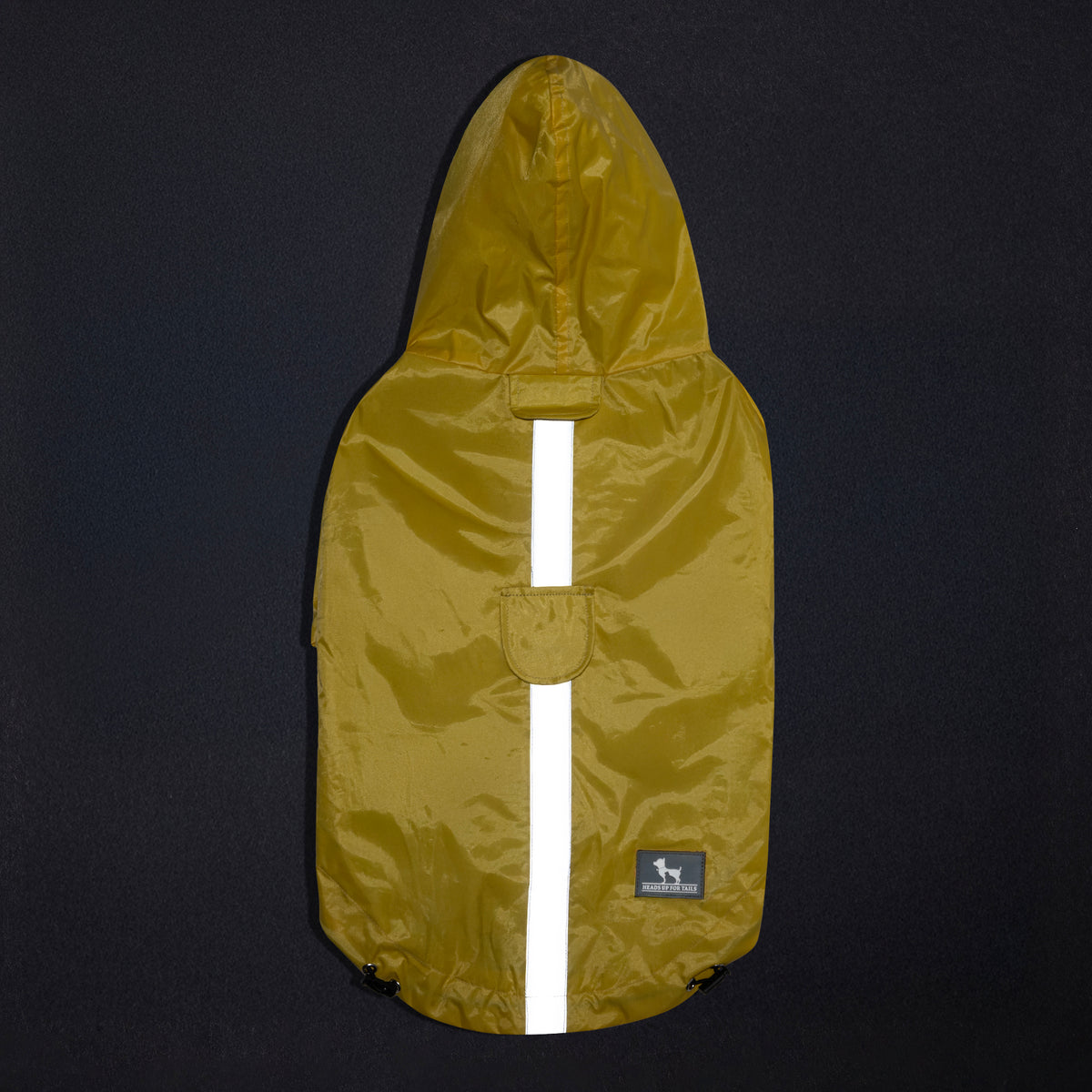 HUFT Magical Mist Raincoat With Harness Opening For Dog - Yellow - Heads Up For Tails