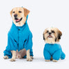 Dash Dog Puddle Jumper Full Coverage Raincoat For Dog - Electric Blue - Heads Up For Tails