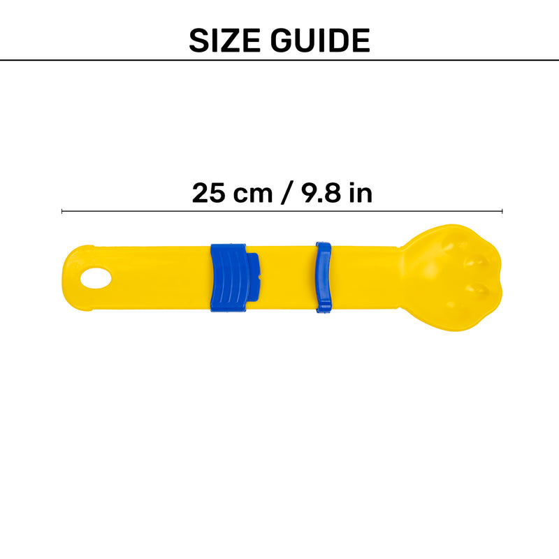 TLC Stick Treat Dispenser For Cat - Yellow & Blue - Heads Up For Tails
