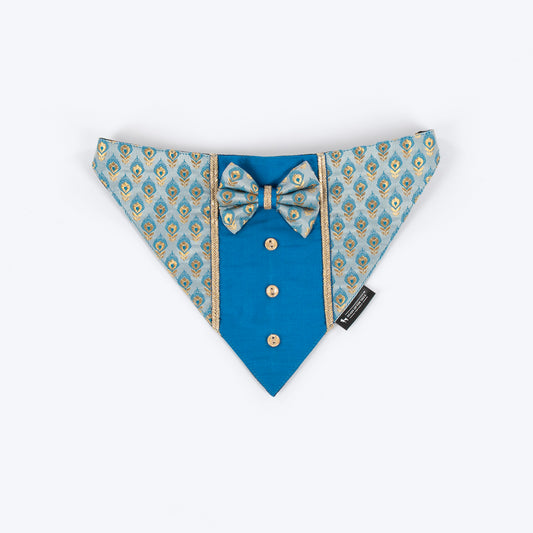 HUFT Regal Bloom Bandana For Dog - Blue